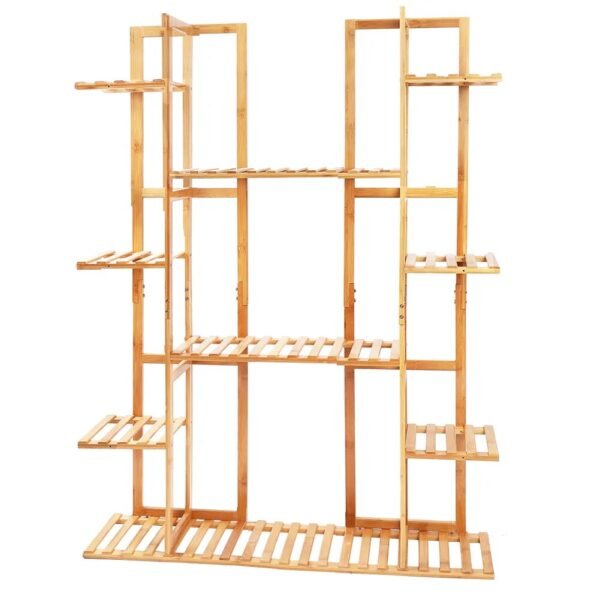 Extra Large Bamboo 9 Tier Plant Stand and Flower Pot Display Rack - Image 3