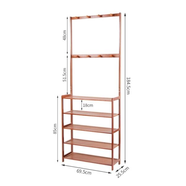 Vintage 3 in 1 Shoe Rack and Storage Organizer for Entryways - Image 6