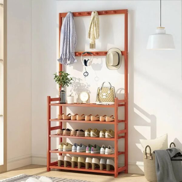 Vintage 3 in 1 Shoe Rack and Storage Organizer for Entryways