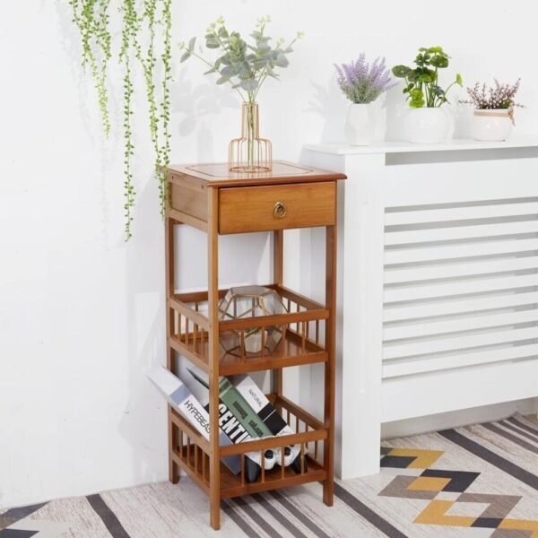 Bamboo 3 Tier Multipurpose Side Table - Image 5