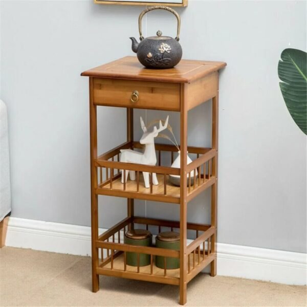 Bamboo 3 Tier Multipurpose Side Table