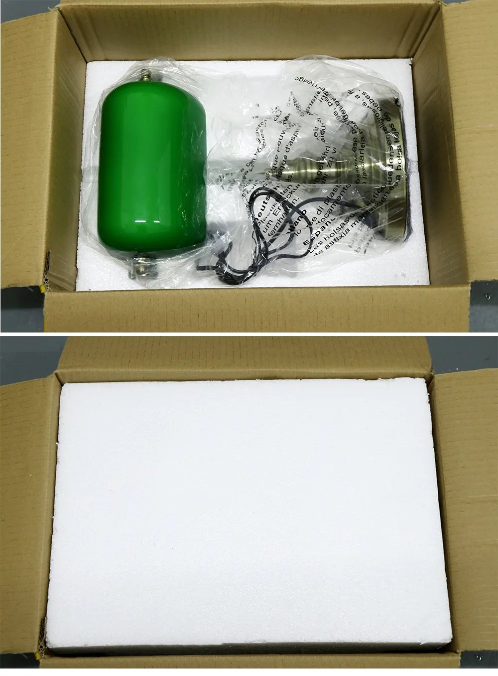 Retro industrial Classical E27 banker table lamp Green glass lampshade cover with switch desk lights for bedroom study reading