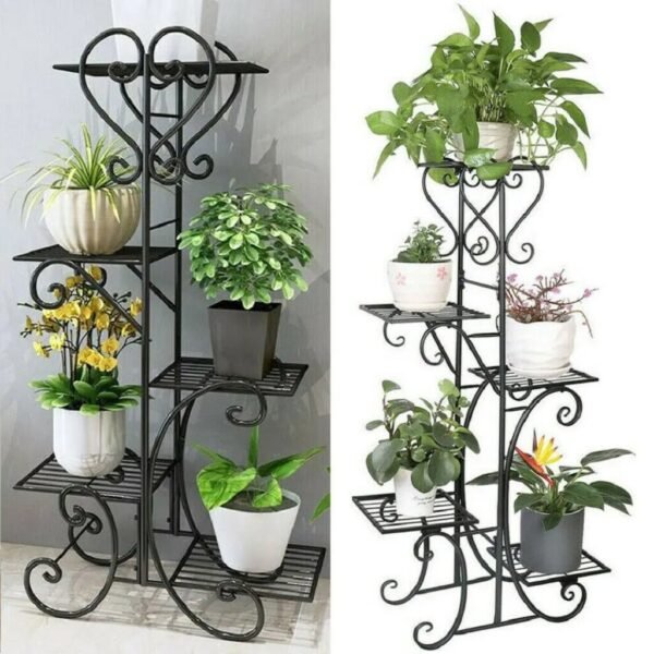 5 Tier Metal Plant and Flower Pot Display Stand