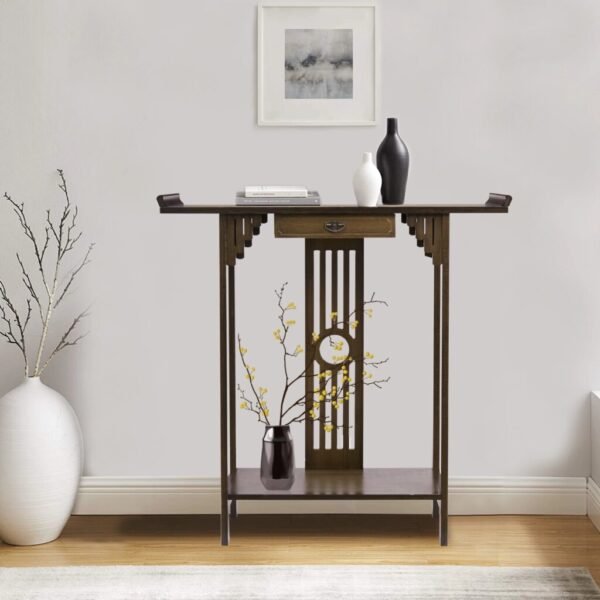 32" Rustic Console and Entryway Accent Table - Image 2