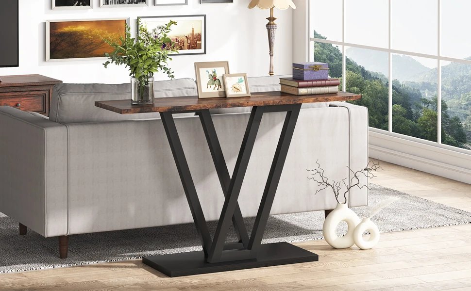 Tribesigns 43 Inch Industrial Style Console and Entryway Table