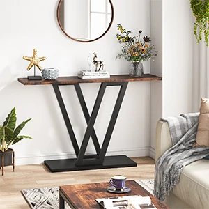 Tribesigns 43 Inch Industrial Style Console and Entryway Table