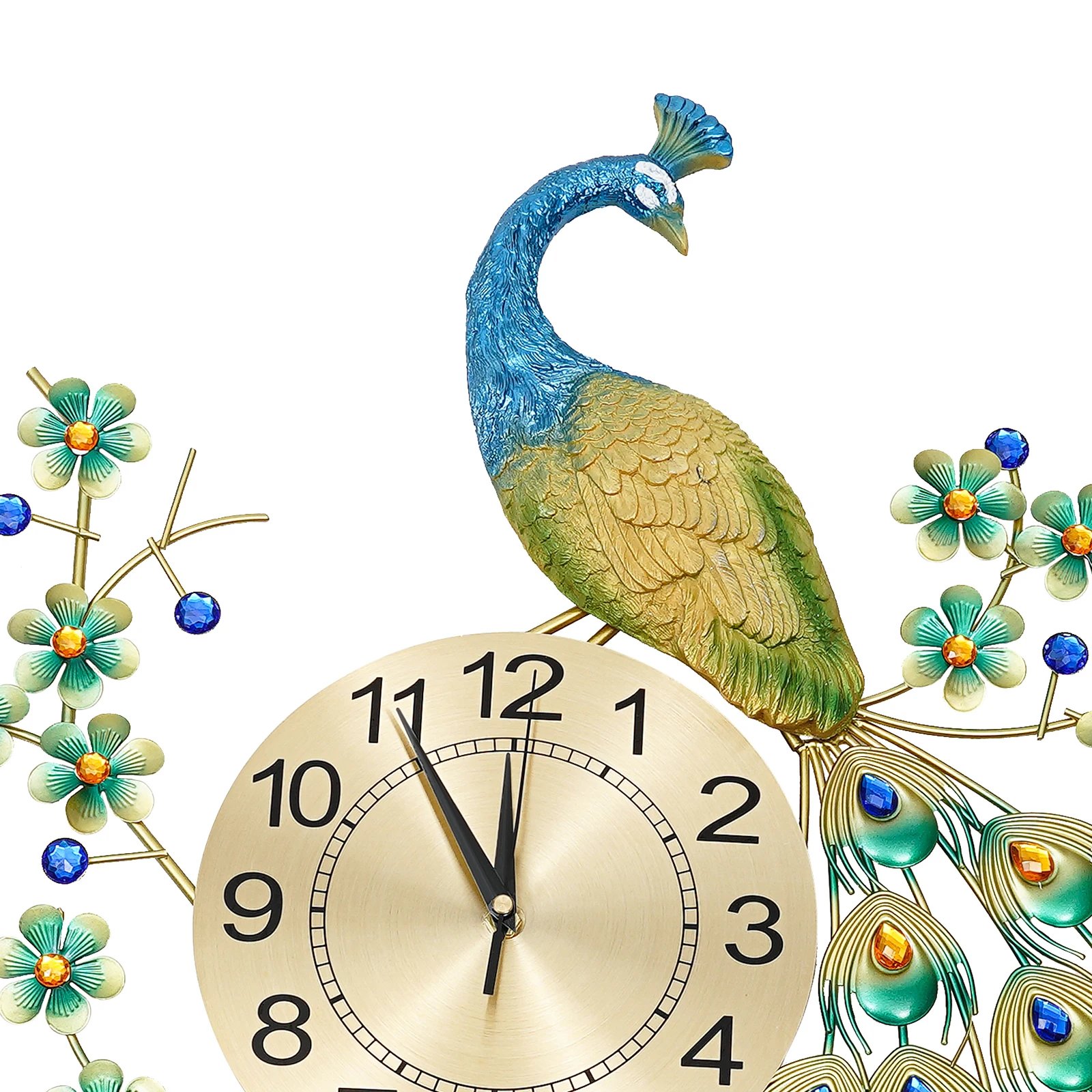 Peacock Wall Clock Modern Disign Wall Clocks Creative Dining Room Decor Living Room Decoration Wall Watch Home Decor